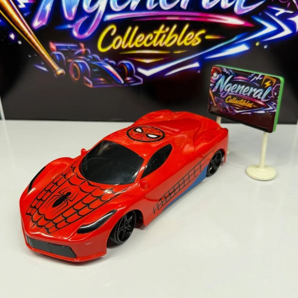 Marvel Spider-Man Red Web Design Toy Sports Car ET-0040-SPIDER 27MHz